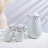 Набор питьевой фарфоровый &laquo;Бельё&raquo;, 8 предметов