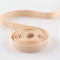 Резинка бельевая, в рубчик, 10 мм, 10 &plusmn; 1 м, цвет бежевый