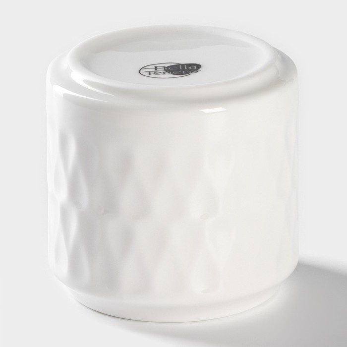 Набор керамический для специй на бамбуковой подставке BellaTenero «Герда», 3 предмета: солонка 120 мл, перечница 120 мл, сахарница с ложкой 220 мл, цвет белый Набор керамический для специй на бамбуковой подставке BellaTenero «Герда», 3 предмета: солонка 120 мл, перечница 120 мл, сахарница с ложкой 220 мл, цвет белый