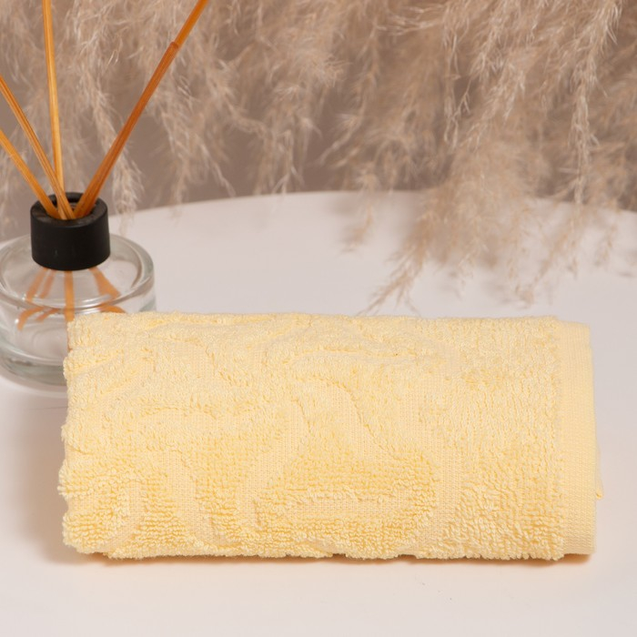Полотенце махровое &laquo;Радуга&raquo; цвет жёлтый, 100х150, 295 гр/м