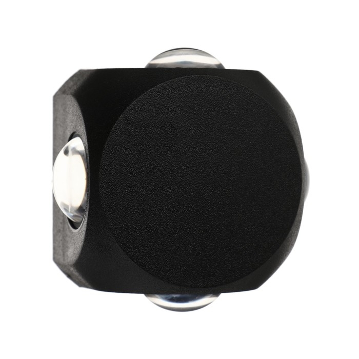 Светильник фасадный «Кубик», FSD-064, 4 Вт, 3000К, 4 луча, IP65, 220 В, пластик, черный Светильник фасадный «Кубик», FSD-064, 4 Вт, 3000К, 4 луча, IP65, 220 В, пластик, черный