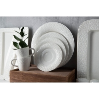 Блюдце фарфоровое Magistro Rodos, d=15,4 см, цвет белый Блюдце фарфоровое Magistro Rodos, d=15,4 см, цвет белый