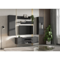 Тумба подвесная Оникс 11, 1602x392х400, Графит Тумба подвесная Оникс 11, 1602x392х400, Графит