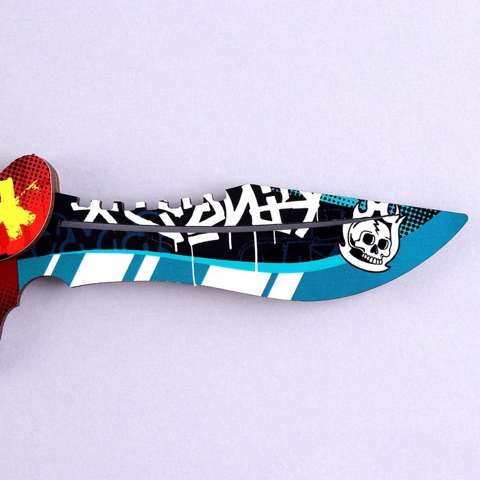 Деревянное оружие детское сувенирное &laquo;Нож-кастет&raquo;, череп