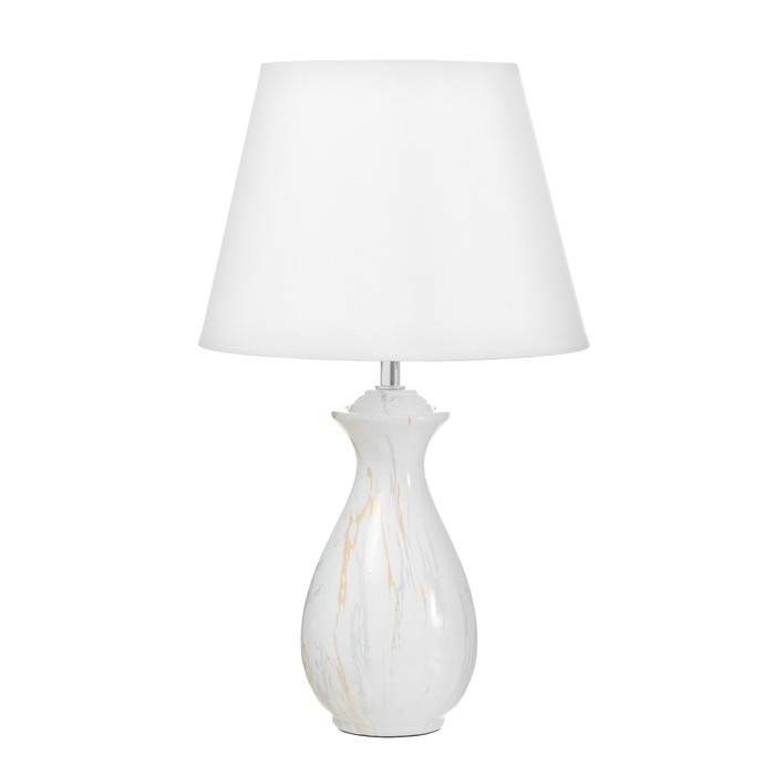 Настольная лампа "Лилиан" Е27 40Вт белый 25х25х42см RISALUX