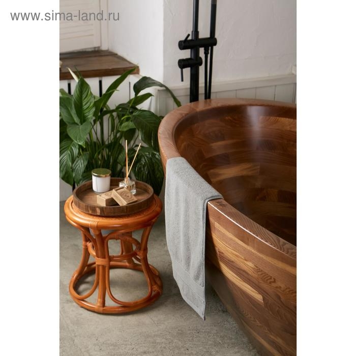 Полотенце махровое Этель &laquo;Уют&raquo; 35*75 см, цв. серый 100% хл, 600 гр/м2