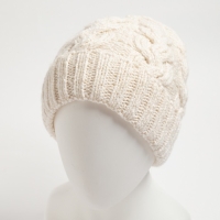 Шапка женская, цвет белый, размер 56-58