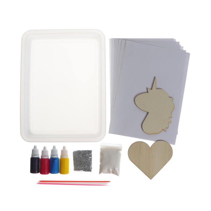 Набор для творчества Рисуем в технике Эбру «Единорожка» Набор для творчества Рисуем в технике Эбру «Единорожка»