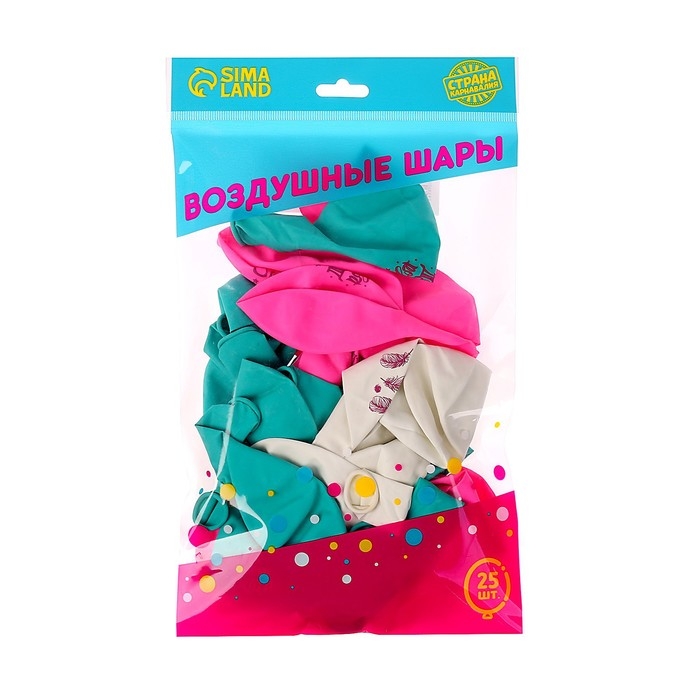 Воздушный шар латексный 12" &laquo;Счастья&raquo;, 25 шт.