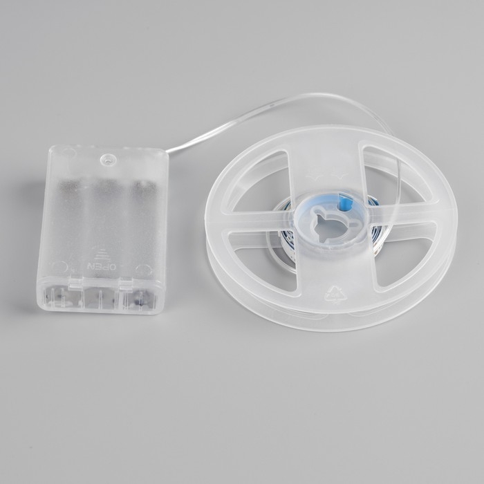 Светодиодная лента Luazon Lighting 1 м, IP20, SMD2835, 30 LED/м, 3хААА, 3000К Светодиодная лента Luazon Lighting 1 м, IP20, SMD2835, 30 LED/м, 3хААА, 3000К