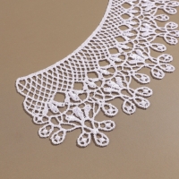 Воротник гипюровый, 25 &times; 7 см, цвет белый