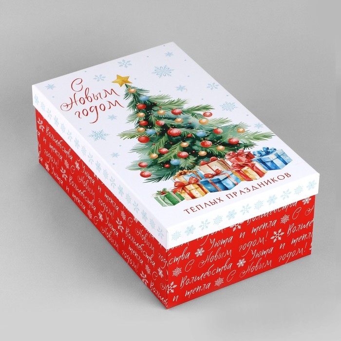 Коробка подарочная &laquo;Тёплых праздников&raquo;, 32.5 х 20 х 12.5 см, Новый год