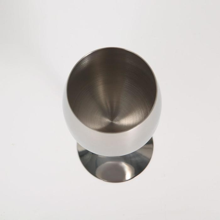 Бокал для вина из нержавеющей стали, 400 мл, 17,7×7,5 см, цвет серебряный Бокал для вина из нержавеющей стали, 400 мл, 17,7×7,5 см, цвет серебряный