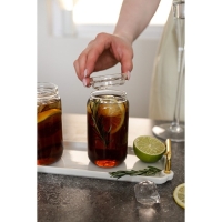 Стакан стеклянный с крышкой &laquo;Базис&raquo;, 400 мл