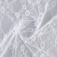 Лоскут гипюра, мелкие цветы, белый, 150 &times; 160 см