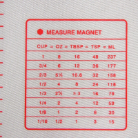 Армированный коврик с разметкой, силикон, 40&times;60 см, цвет белый