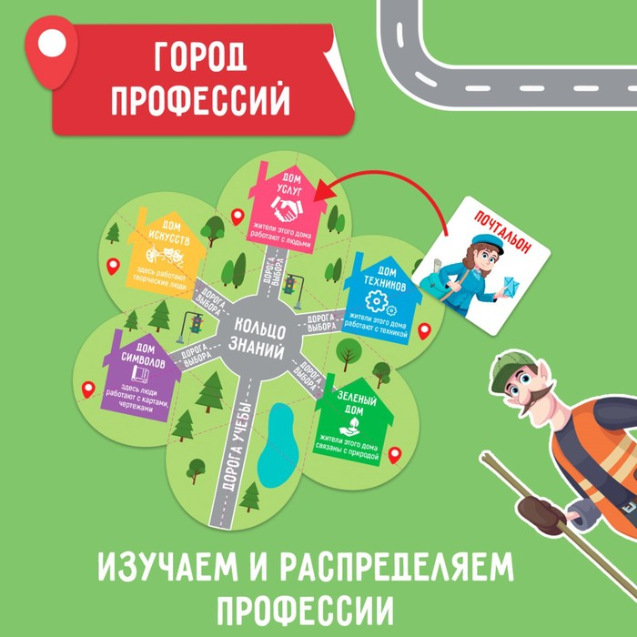 Интерактивная игра-лэпбук &laquo;Карта профессий&raquo;, 4+