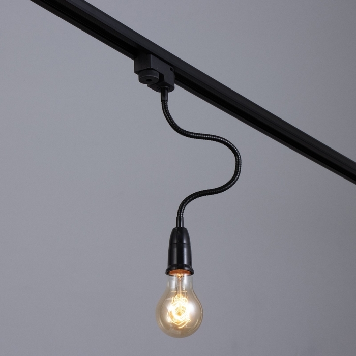 Светильник трековый "Снейк" Е27 40Вт черный 3,5х3,5х40см