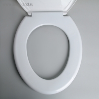 Сиденье для унитаза с крышкой Росспласт &laquo;Ракушки на песке&raquo;,54х37см, белое