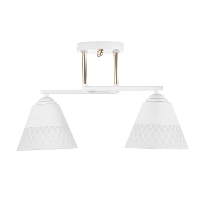 Люстра "Ронан" 2хЕ27 40Вт белый 40х28 см