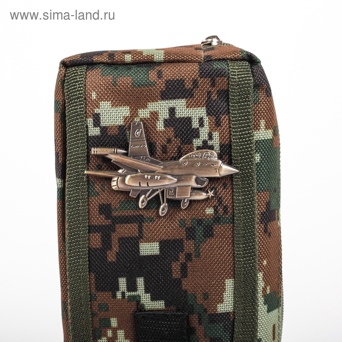 Пенал школьный Пенал школьный "Милитари", на молнии, 2 отделения, МИКС