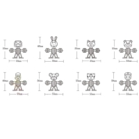 Конструктор обучающий &laquo;Забавные человечки&raquo;, 34 детали