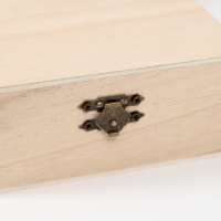 Шкатулка дерево для росписи квадрат "Полосатая" 5х13х13 см Шкатулка дерево для росписи квадрат "Полосатая" 5х13х13 см