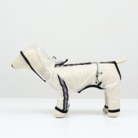 Дождевик-комбинезон для собак, р-р 6ХL (ДС 58, ОГ 86,5, ОШ 66 см, вес 50-60 кг), прозрачный 9382374 Дождевик-комбинезон для собак, р-р 6ХL (ДС 58, ОГ 86,5, ОШ 66 см, вес 50-60 кг), прозрачный 9382374