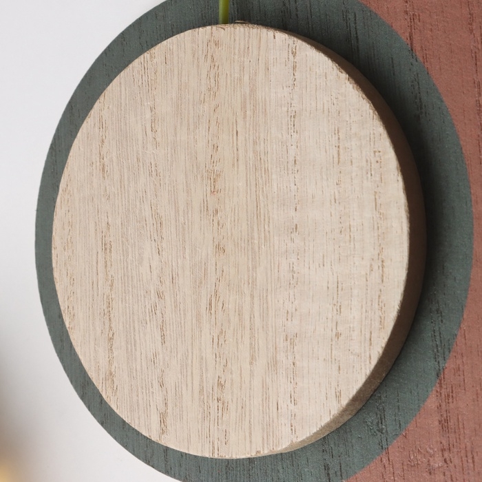 Крючки декоративные дерево "Абстракция. Половина круга и круг" 1,5х19х23,5 см