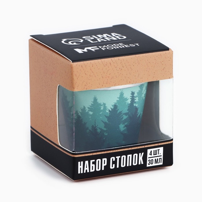 Стопки, набор &laquo;Лес&raquo;, 4 шт х 30 мл