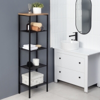 Стеллаж &laquo;Торонто 15&raquo;, 47&times;30&times;146,5 см, цвет чёрный