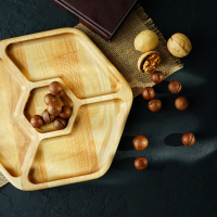 Менажница Доляна «Ромб», 27×27 см, 4 секции, берёза Менажница Доляна «Ромб», 27×27 см, 4 секции, берёза