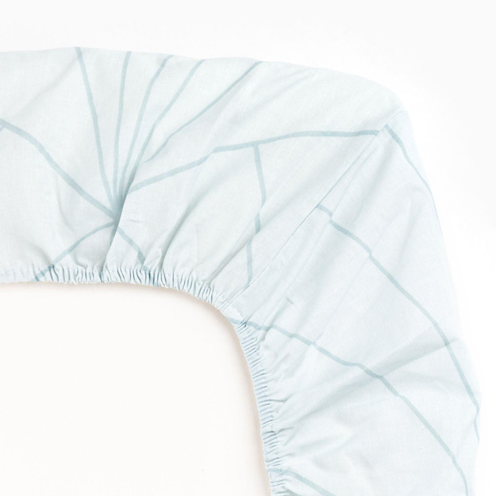 Простыня на резинке "Этель" Line art (вид 2) 160*200 + 25 см, 100% хлопок