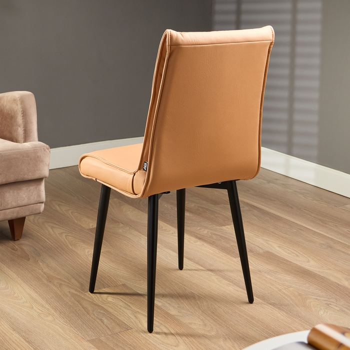 Стул Сенатор, кожа коричневая