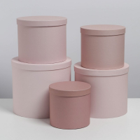 Набор коробок 5 в 1, упаковка подарочная, &laquo;Кофейный&raquo;, 13 х 14‒19.5 х 22 см