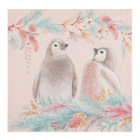 Набор новогодних салфеток Этель Pink magic, 40х40см - 4 шт, хлопок, саржа Набор новогодних салфеток Этель Pink magic, 40х40см - 4 шт, хлопок, саржа