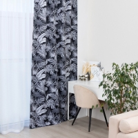 Штора портьерная Этель &laquo;Тропики", на шторной ленте 145х265 см, 210гр/м2, 100% п/э