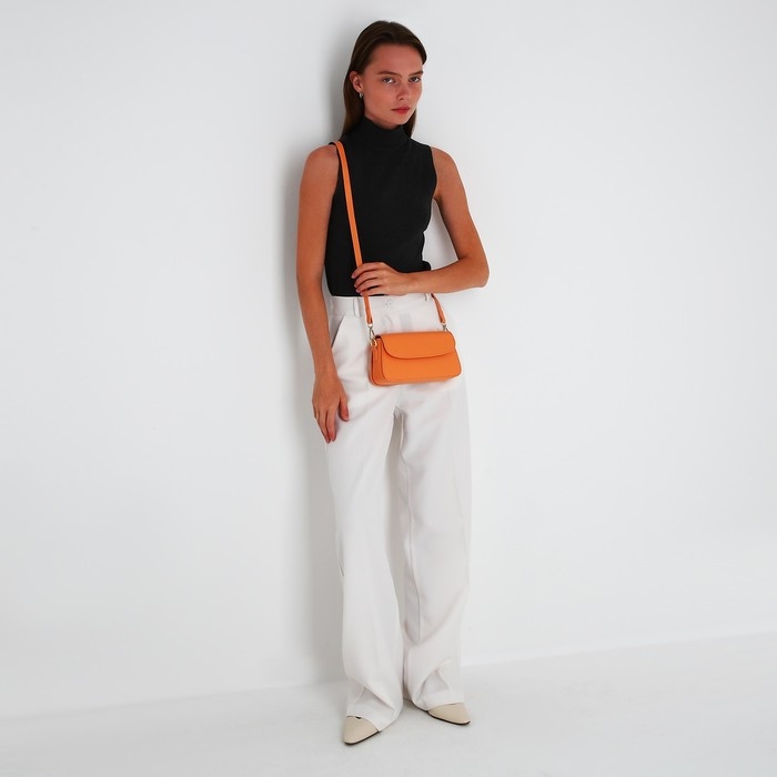 Сумка-мессенджер на магните, цвет оранжевый
