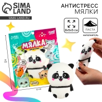 Антистресс сквиш мялка &laquo;Панда&raquo; ,с пастой, в пакете