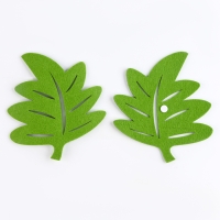 Декор из фетра на клеевой основе, набор 20 шт., размер 1 шт. &mdash; 14,5 &times; 16 см, цвет зелёный