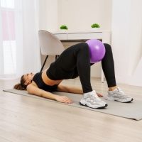 Мяч для йоги и пилатеса Sangh, d=25 см, 100 г, цвет фиолетовый