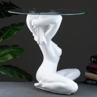 Подставка - стол светящийся "Девушка сидя" 50х39х52см Подставка - стол светящийся "Девушка сидя" 50х39х52см