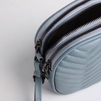 Сумка женская кросс-боди на молнии, цвет серо-синий Сумка женская кросс-боди на молнии, цвет серо-синий