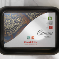 Противень «Экономика», 19×25 см, h=5,8 см, антипригарное покрытие, цвет синий Противень «Экономика», 19×25 см, h=5,8 см, антипригарное покрытие, цвет синий