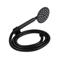 Смеситель для ванны ZEIN Z2649F, короткий излив, душевой набор, нержавеющая сталь, черный Смеситель для ванны ZEIN Z2649F, короткий излив, душевой набор, нержавеющая сталь, черный