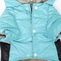 Комбинезон "Анорак" светоотражающий, размер 8 (ДС 19 см, ОГ 30, ОШ 22 см), чёрно-голубой