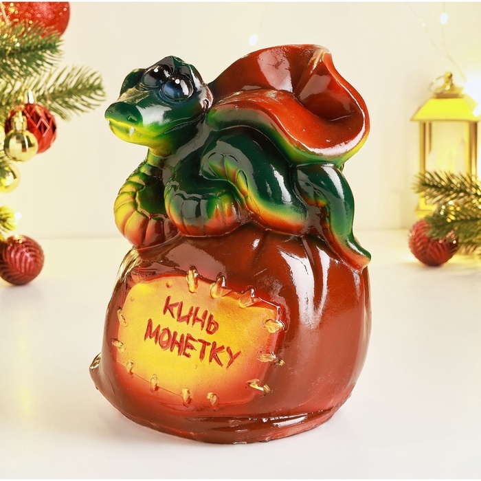 Копилка "Змея на мешке" 22х18см