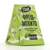 Соль для ванны, 100 г, аромат фреша и мохито, BEAUTY FOOD Соль для ванны, 100 г, аромат фреша и мохито, BEAUTY FOOD