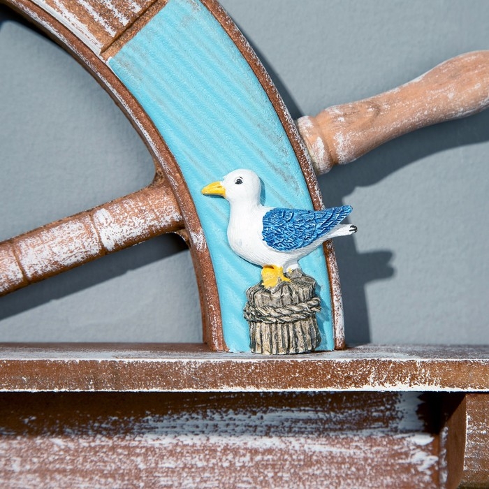 Вешалка-штурвал, 3 крючка, 45*28см