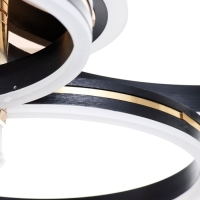 Люстра с ПДУ "Ментре" LED 142Вт черно-золотой 81х61х16 см BayerLux Люстра с ПДУ "Ментре" LED 142Вт черно-золотой 81х61х16 см BayerLux